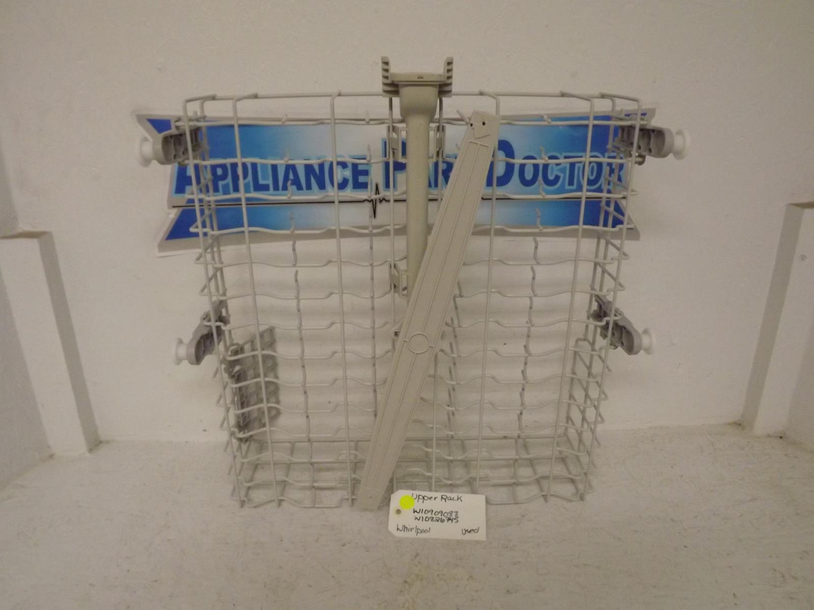 Whirlpool Dishwasher W10909088 W10826745 Upper Rack Used Whirlpool Dishwasher W10909088 W10826745 Upper Rack Used